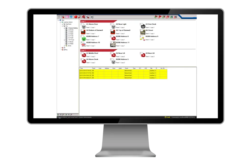 Fire Alarm and Life Safety Software pada BMS