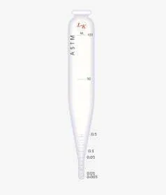 Capillary Tube (E) – L-K Industries Borosilicate Glass Cone Centrifuge Tube, Capillary Tip, 100 mL, 8″ Height (Pack of 6)