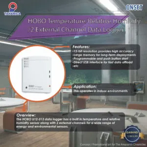 HOBO Temperature/Relative Humidity/Light/External Data Logger U12-012