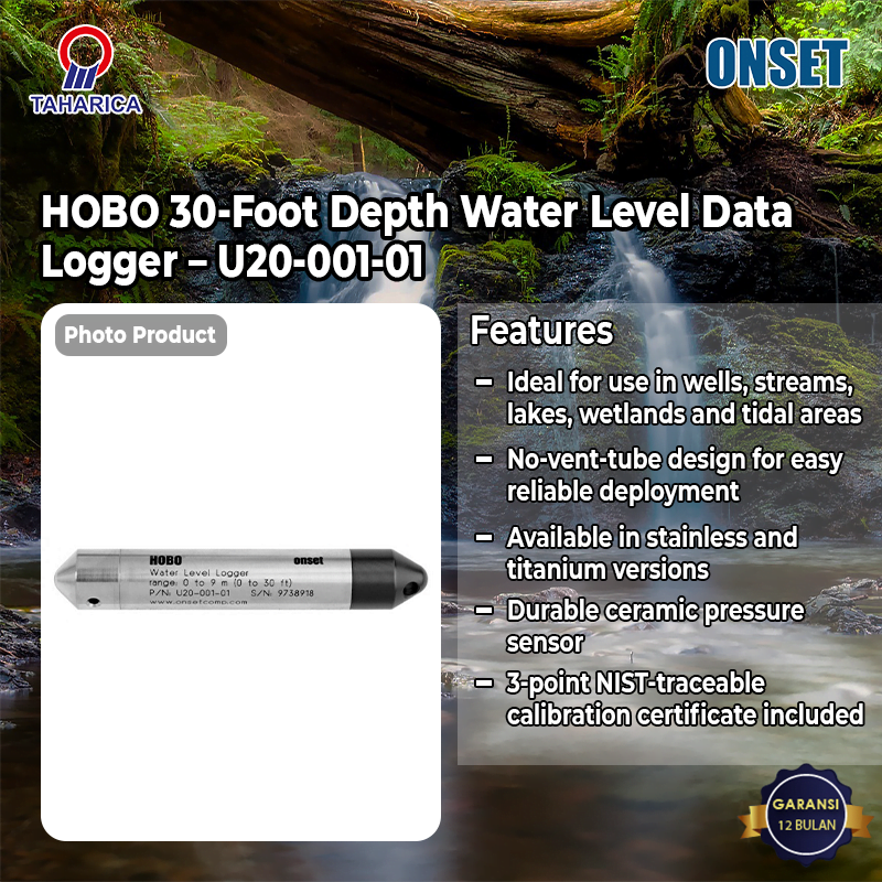 Jual HOBO 30-Foot Depth Water Level Data Logger - U20-001-01 - PT TAHARICA