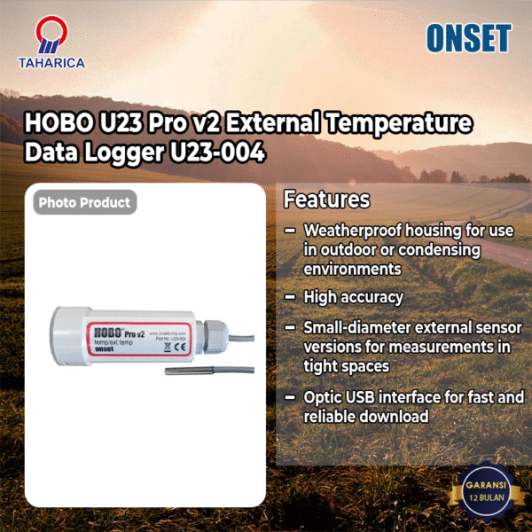 HOBO U23 Pro v2 External Temperature Data Logger U23-004 - PT TAHARICA