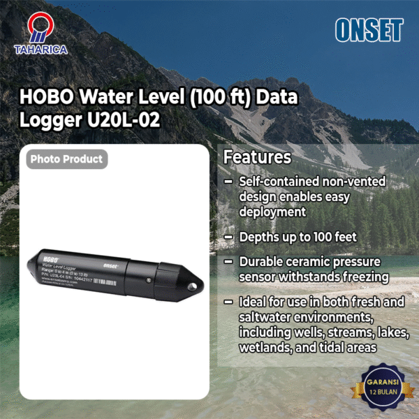 Jual HOBO Water Level (100 ft) Data Logger U20L-02 - PT TAHARICA