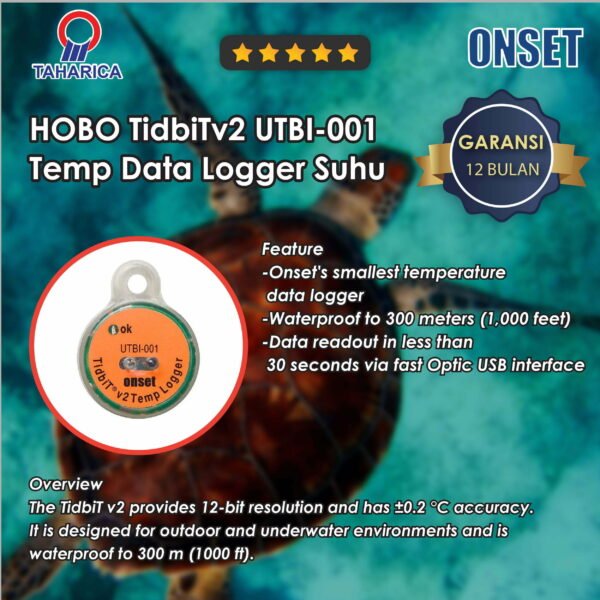 TidbiT v2 Water Temperature Data Logger - UTBI-001 - PT TAHARICA