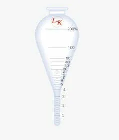 Pear shaped tube (B) – L-K Industries Borosilicate Glass Pear Shaped Centrifuge Tube, 100 mL (Pack of 6)