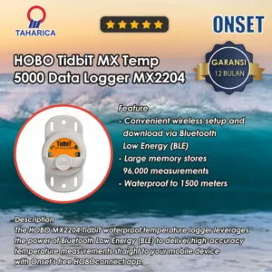 HOBO TidbiT MX Temperature 5000′ Data Logger