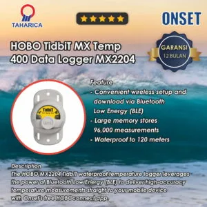 HOBO TidbiT MX Temperature 400′ Data Logger