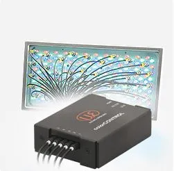 Sensor systems for LED tests of function, color and intensity