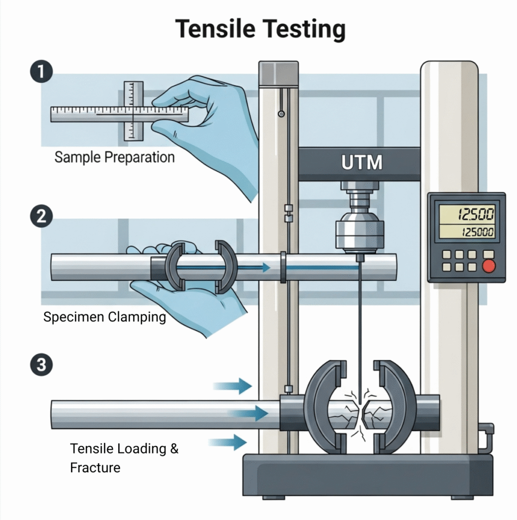 Mengenal Uji Tarik dengan Universal Testing Machine (UTM) - PT TAHARICA