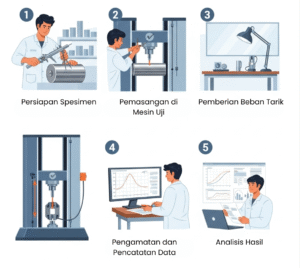 proses uji tarik besi