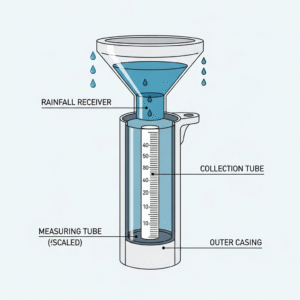 komponen rain gauge