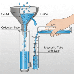 cara kerja rain gauge manual