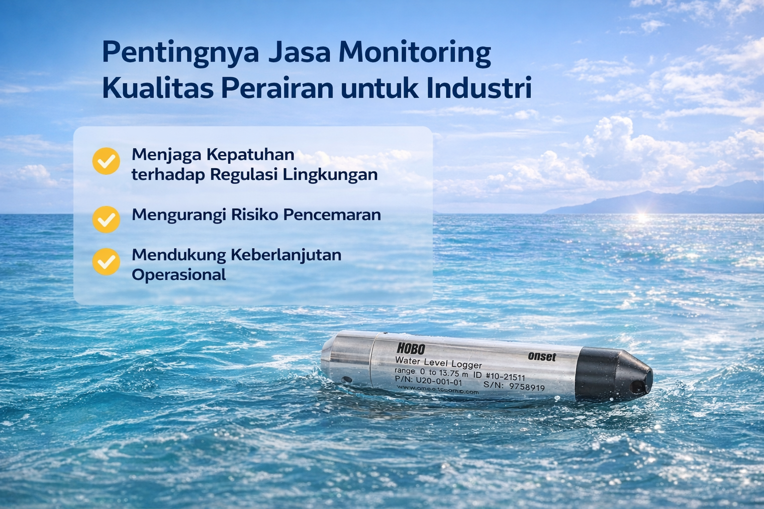 Jasa Monitoring Kualitas Perairan 