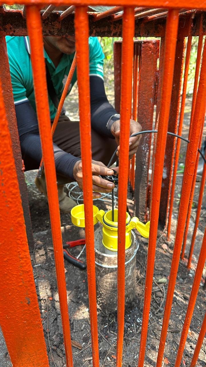 Unit AWLR terpasang di Blok C15 PT Rim Capital Sampit