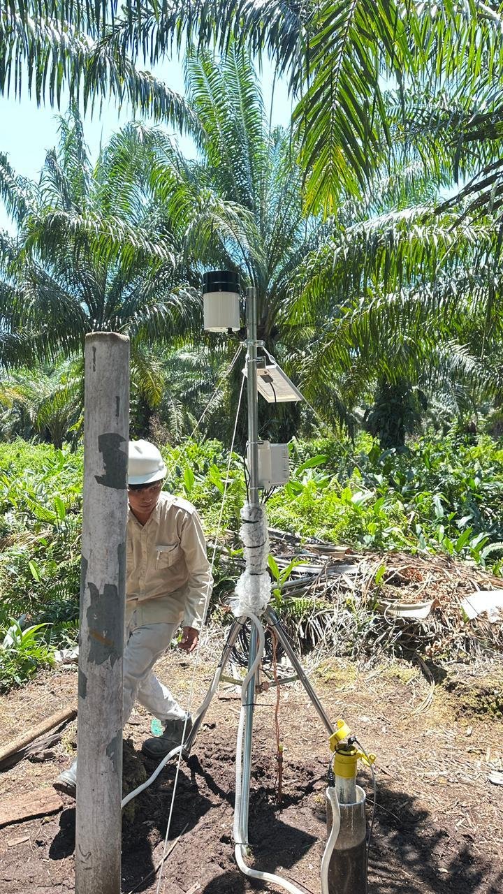 Unit weather station dan AWLR terpasang di Blok M16 PT Nabire Baru Papua Tengah