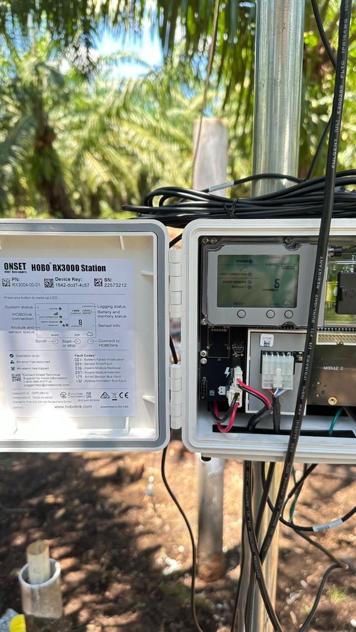 Proses instalasi AWLR di Blok M16 PT Nabire Baru Papua Tengah